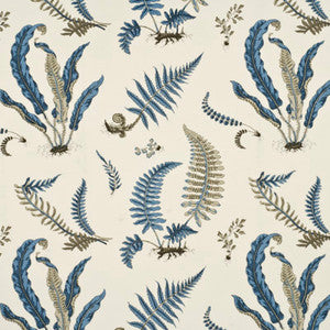 Ferns Indigo/White by G P & J Baker Fabric