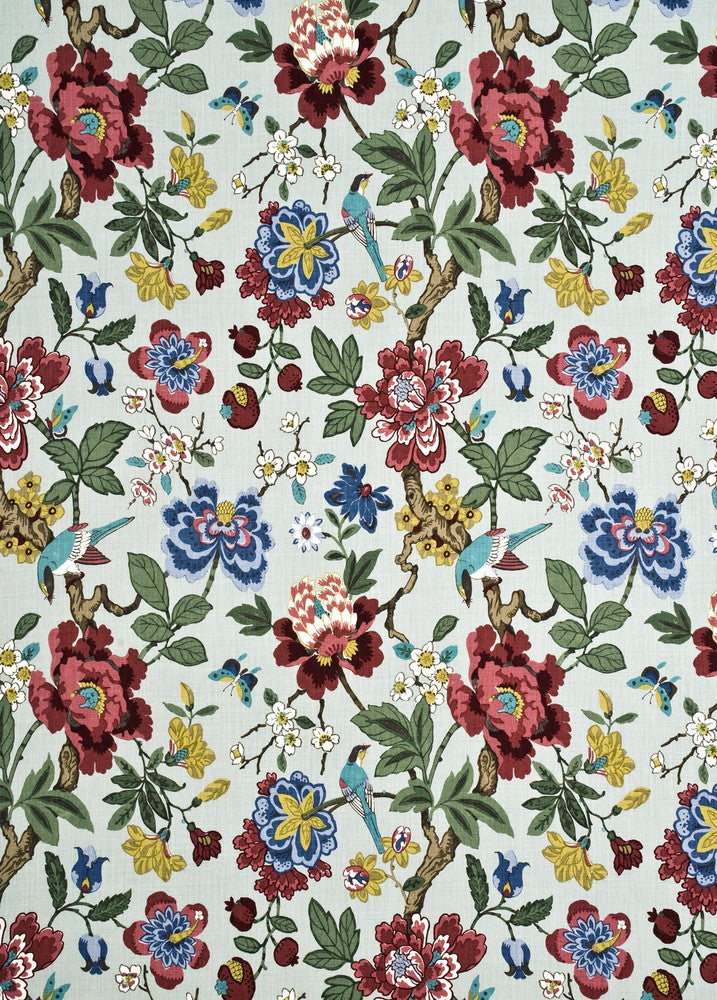 Persian Pomegranate Aqua/Multi by G P & J Baker Fabric