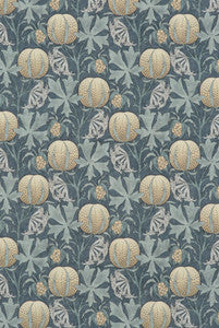 Pumpkins Indigo by G P & J Baker Fabric