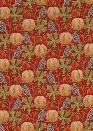 Pumpkins Red/Green by G P & J Baker Fabric
