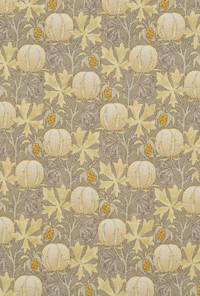 Pumpkins Grey/Ochre by G P & J Baker Fabric