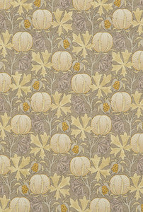 Pumpkins Grey/Ochre by G P & J Baker Fabric