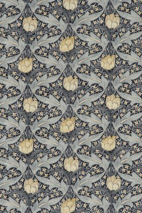 Tulip & Jasmine Indigo/Ivory by G P & J Baker Fabric