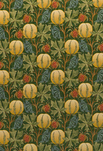 Pumpkins Velvet Green/Terracotta by G P & J Baker Fabric