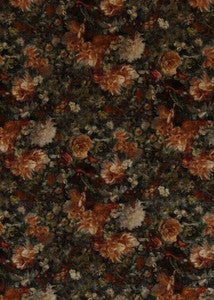 Royal Garden Velvet Amber/Jade by G P & J Baker Fabric