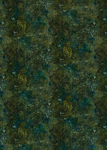 Persian Garden Velvet Peacock by G P & J Baker Fabric