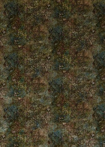 Persian Garden Velvet Teal/Spice by G P & J Baker Fabric