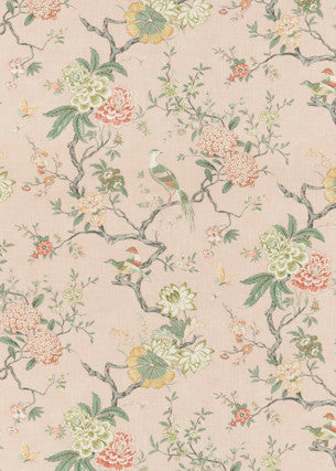 Oriental Bird Signature Blush by G P & J Baker Fabric