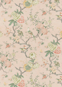 Oriental Bird Signature Blush by G P & J Baker Fabric
