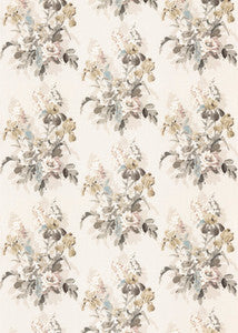 Bird & Iris Ivory/Mole by G P & J Baker Fabric