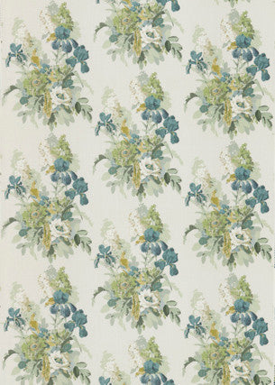 Bird & Iris Soft Teal by G P & J Baker Fabric