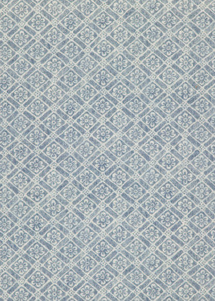Moreton Trellis Indigo by G P & J Baker Fabric