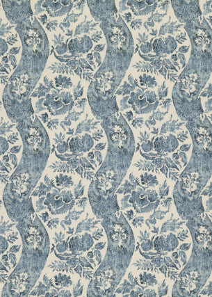 Caldbeck Indigo/Ivory by G P & J Baker Fabric