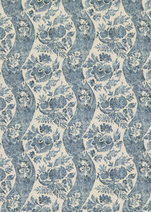 Caldbeck Indigo/Ivory by G P & J Baker Fabric
