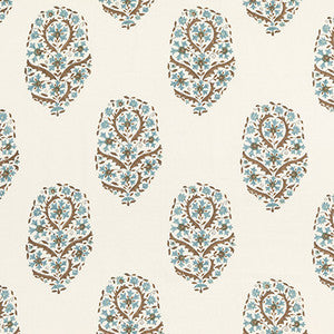 Aydon Teal by G P & J Baker Fabric