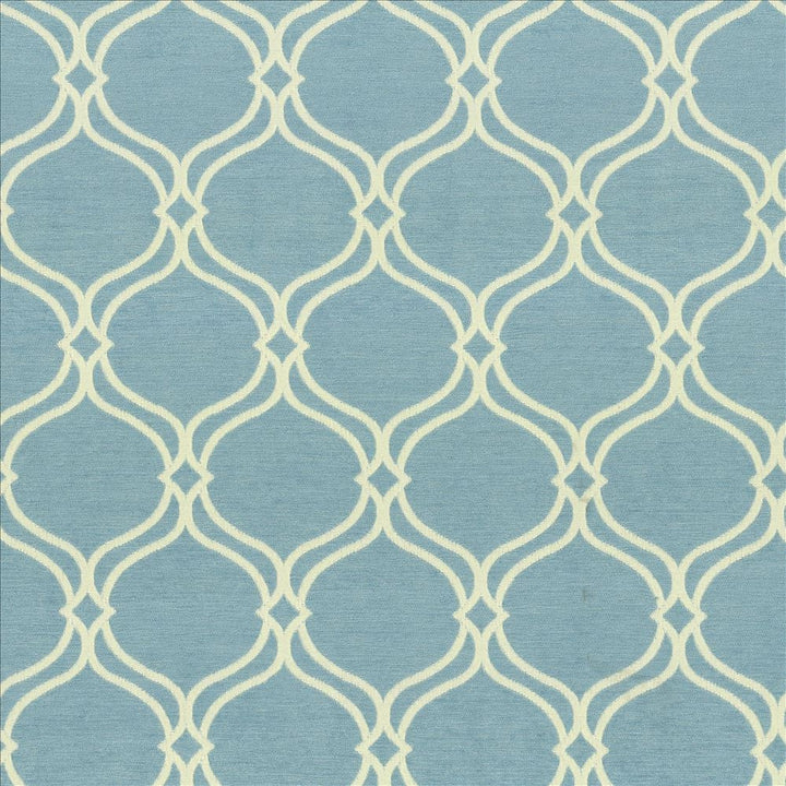 Breslin Aquamarine by Kasmir Fabric 5089 100% Polyester
 CHINA 35,000 Wyzenbeek Double Rubs </p><p>Repeat: Horizontal: 5 inches and Vertical: 7 2/8 inches 58 - Fabric Carolina -