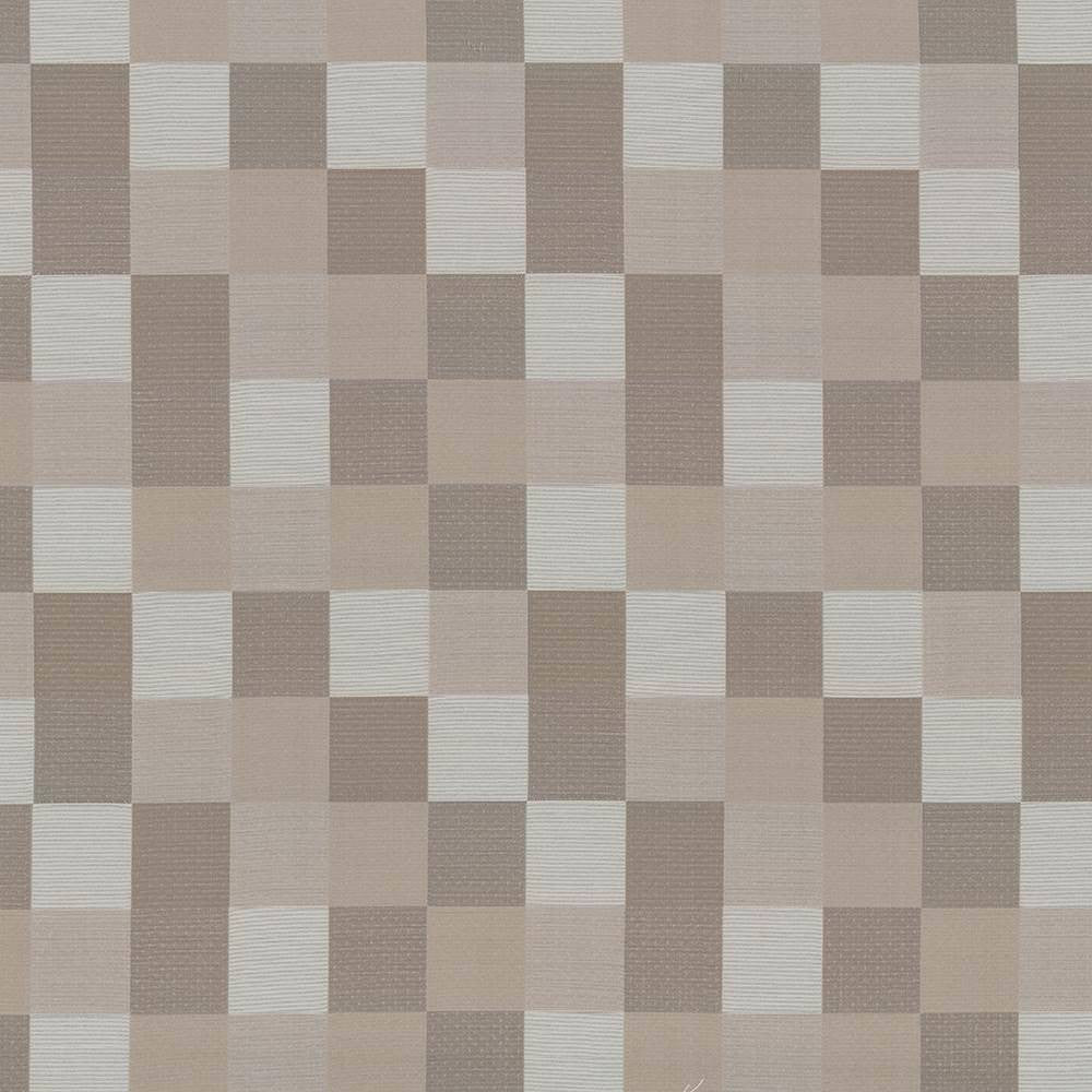 Brewster Check Driftwood by Kasmir Fabric 1437 100% Polyester TURKEY Not Tested H: 13 4/8 inches, V:14 7/8 inches 58 - Fabric Carolina - Kasmir