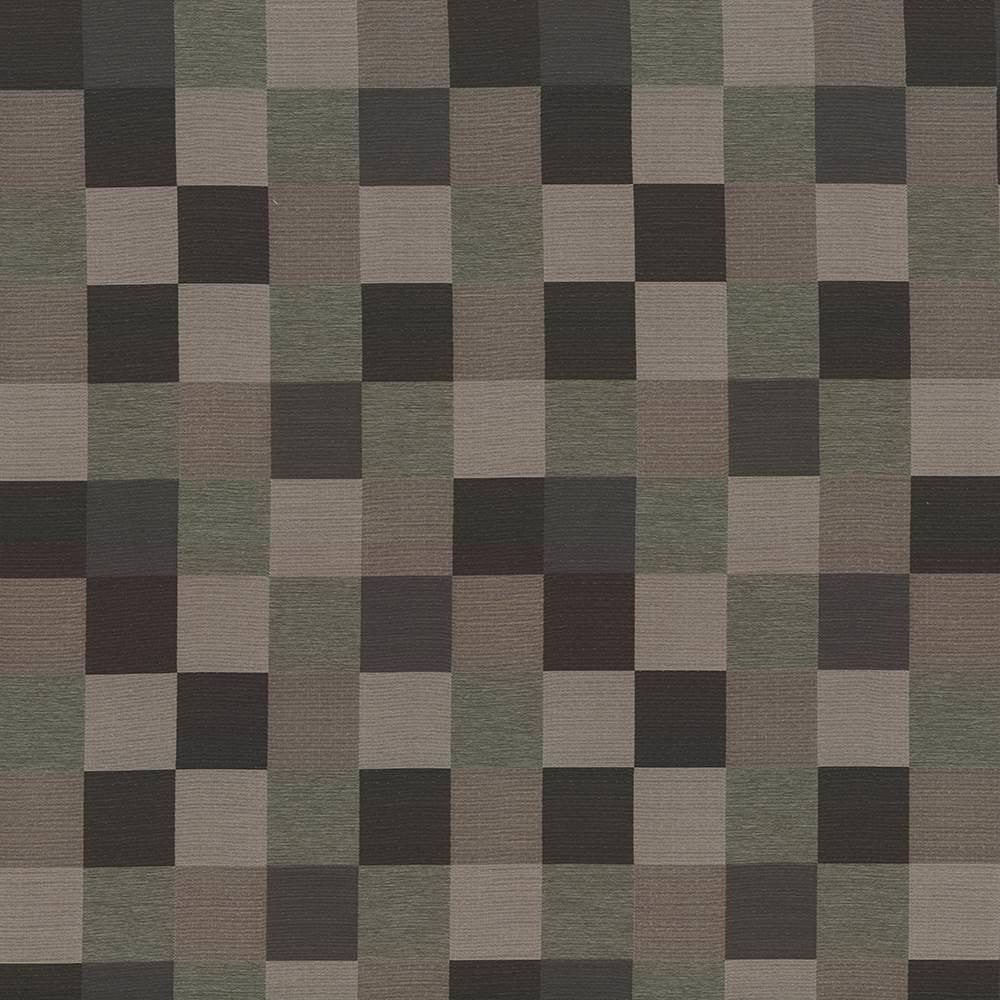 Brewster Check Peppermill by Kasmir Fabric 1438 100% Polyester TURKEY Not Tested H: 13 4/8 inches, V:14 7/8 inches 58 - Fabric Carolina - Kasmir