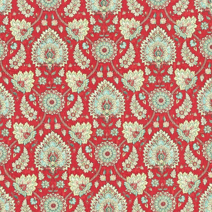 Briar Rose Strawberry by Kasmir Fabric 5106 55% Linen 45% Cotton CHINA H: 27 inches, V:26 inches 54 - Fabric Carolina - Kasmir