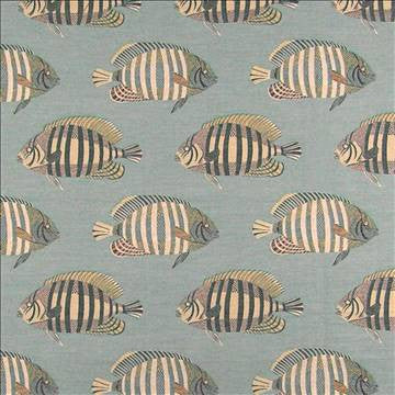 Briarglen Io Spa by Kasmir Fabric 1343 100% Polyester USA 27,000 Wyzenbeek Double Rubs H: 15 inches, V: 13 4/8 inches 54 - Fabric Carolina - Kasmir
