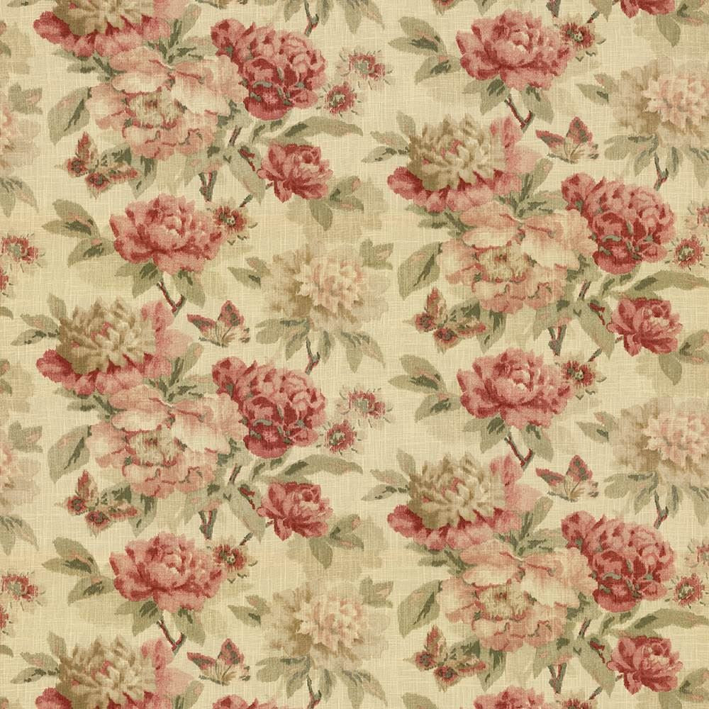 Briarhurst Antique Red by Kasmir Fabric 5064 55% Linen
45% Cotton
 CHINA </p><p>Repeat: Horizontal: 54 inches and Vertical: 27 inches 54 - Fabric Carolina -