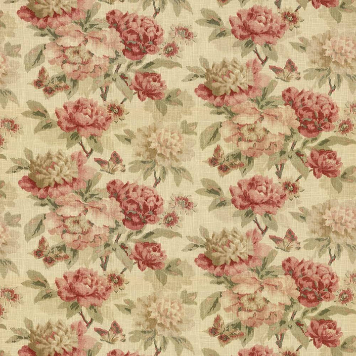 Briarhurst Antique Red by Kasmir Fabric 5064 55% Linen 45% Cotton CHINA 12,000 Wyzenbeek Double Rubs H: 54 inches, V:27 inches 54 - Fabric Carolina - Kasmir