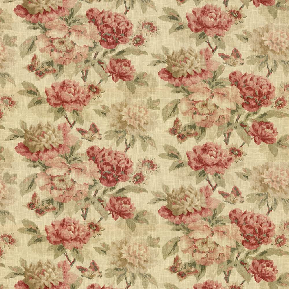 Briarhurst Antique Red by Kasmir Fabric 5064 55% Linen
45% Cotton
 CHINA </p><p>Repeat: Horizontal: 54 inches and Vertical: 27 inches 54 - Fabric Carolina -