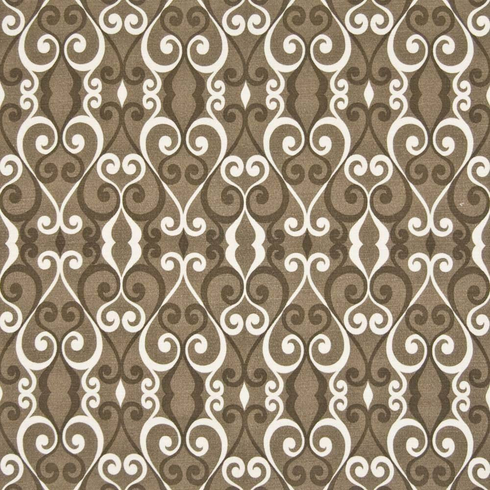 Briarley Mocha by Kasmir Fabric 1391 100% Cotton PAKISTAN 15,000 Wyzenbeek Double Rubs H: 6 6/8 inches, V:18 inches 54 - 55 - Fabric Carolina - Kasmir