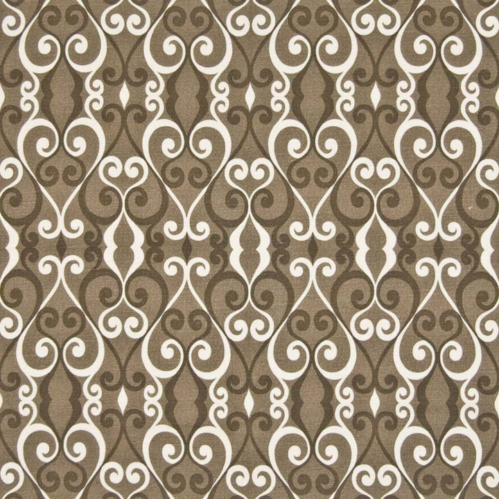 Briarley Mocha by Kasmir Fabric 1391 100% Cotton PAKISTAN 15,000 Wyzenbeek Double Rubs H: 6 6/8 inches, V:18 inches 54 - 55 - Fabric Carolina - Kasmir