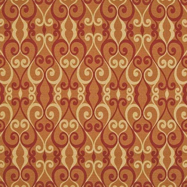Briarley Persimmon by Kasmir Fabric 1391 100% Cotton PAKISTAN 15,000 Wyzenbeek Double Rubs H: 6 6/8 inches, V:18 inches 54 - 55 - Fabric Carolina - Kasmir