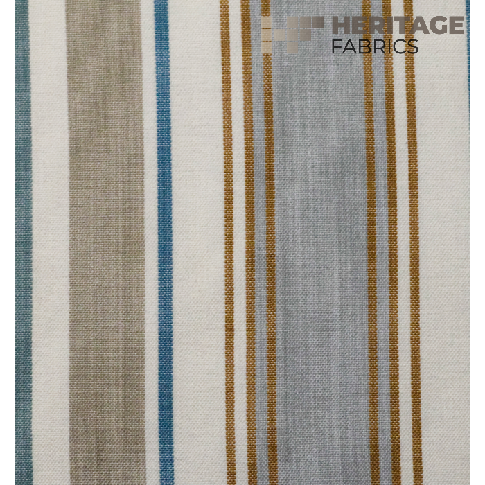 Bridgewater Azure by Heritage Fabric - 100% Cotton India 30,000 Horizontal: 13.5" and Vertical: N/A 54" - Fabric Carolina -
