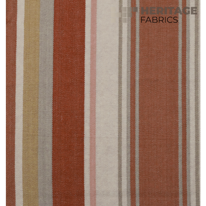 Bridgewater Persimmon by Heritage Fabric - 100% Cotton India 30,000 Horizontal: 13.5" and Vertical: N/A 54" - Fabric Carolina -