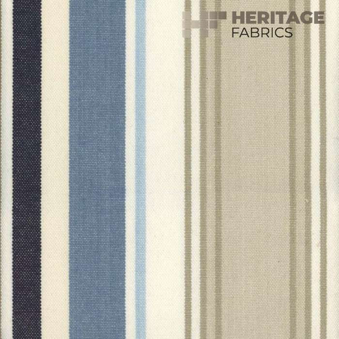 Bridgewater Lake by Heritage Designer Fabric - 100% Cotton India 30,000 Horizontal: 13.5" and Vertical: N/A 54" - Swanky Fabrics -