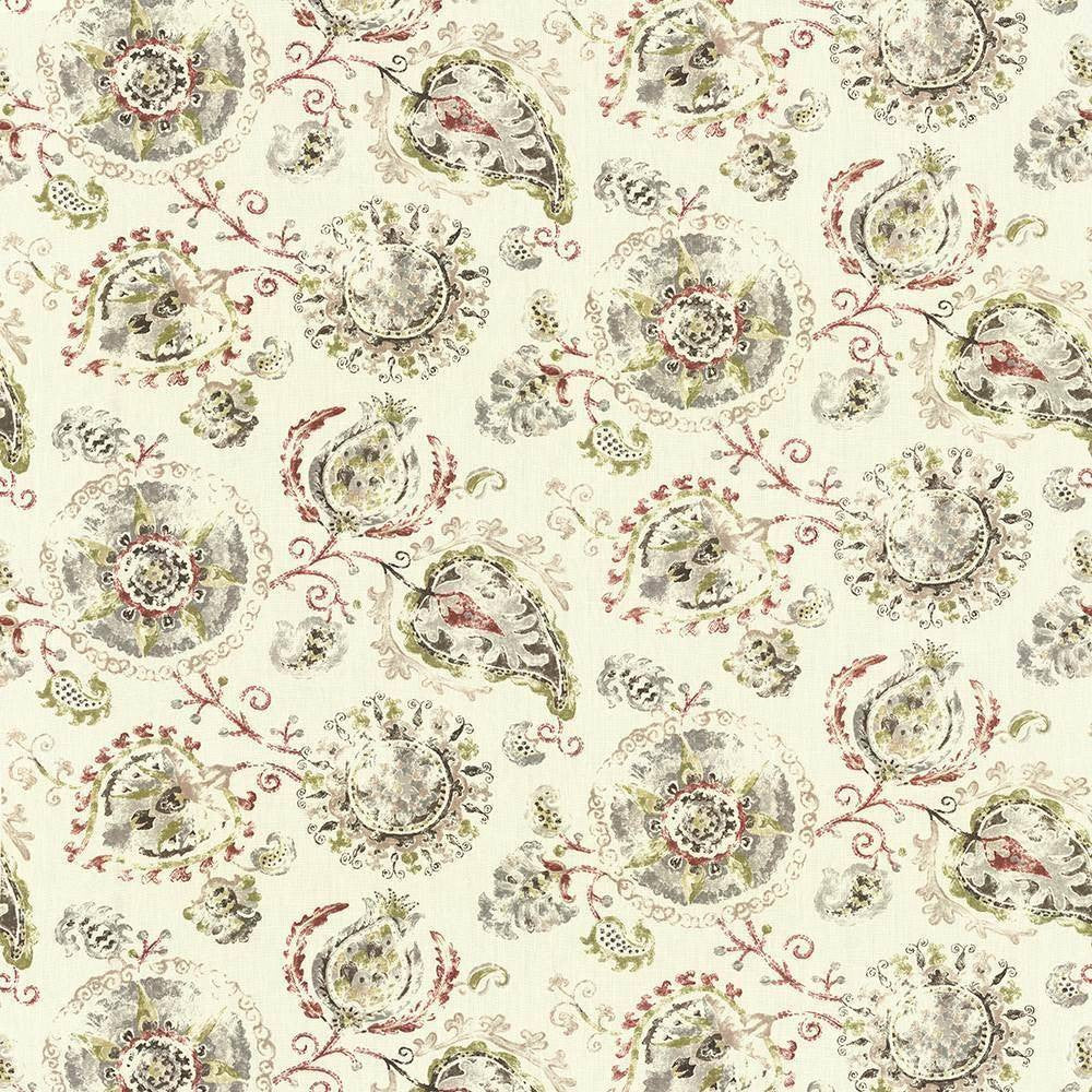 Brittingham Cherry Limeade by Kasmir Fabric 1435 100% Linen CHINA 48,000 Wyzenbeek Double Rubs H: 54 inches, V:25 2/8 inches 54 - Fabric Carolina - Kasmir