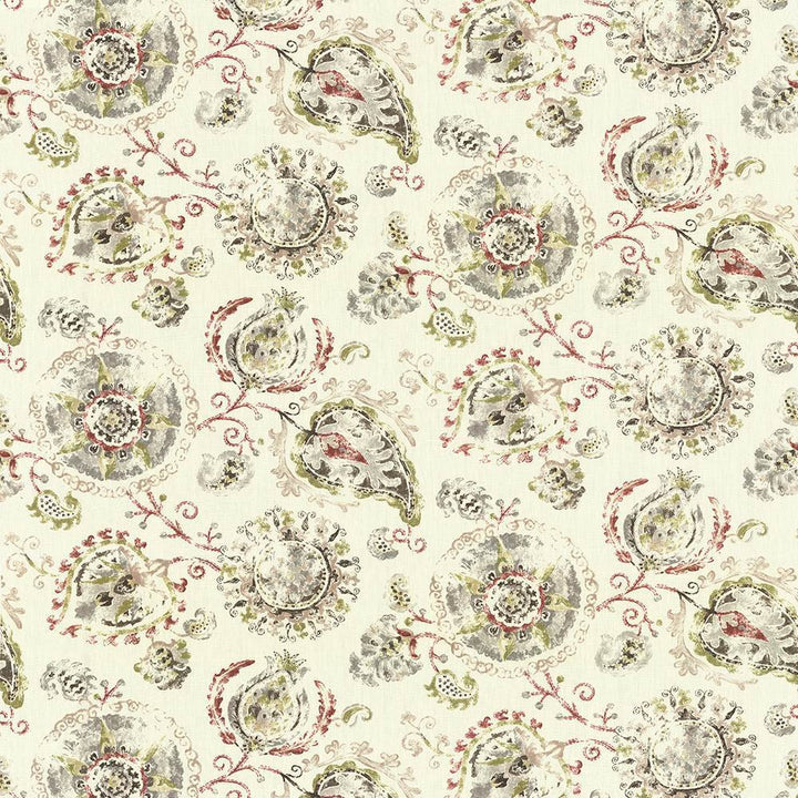 Brittingham Cherry Limeade by Kasmir Fabric 1435 100% Linen
 CHINA </p><p>Repeat: Horizontal: 54 inches and Vertical: 25 2/8 inches 54 - Fabric Carolina -