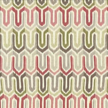 Brittingham Ikat Cherry Limeade by Kasmir Fabric 1435 100% Linen CHINA 48,000 Wyzenbeek Double Rubs H: 6 6/8 inches, V: 25 2/8 inches 54 - Fabric Carolina - Kasmir