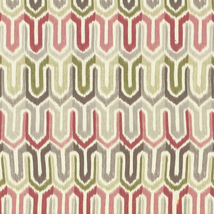 Brittingham Ikat Cherry Limeade by Kasmir Fabric 1435 100% Linen
 CHINA </p><p>Repeat: Horizontal: 6 6/8 inches and Vertical: 25 2/8 inches 54 - Fabric Carolina -