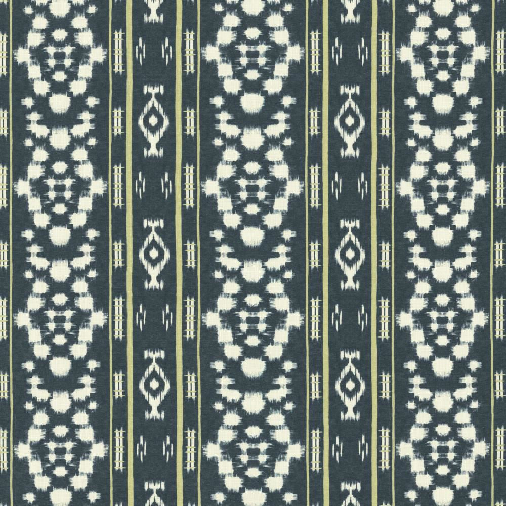 Brookline Indigo by Kasmir Fabric 1458 70% Viscose
30% Linen
 SPAIN </p><p>Repeat: Horizontal: 13 4/8 inches and Vertical: 10 4/8 inches 54 - Fabric Carolina -