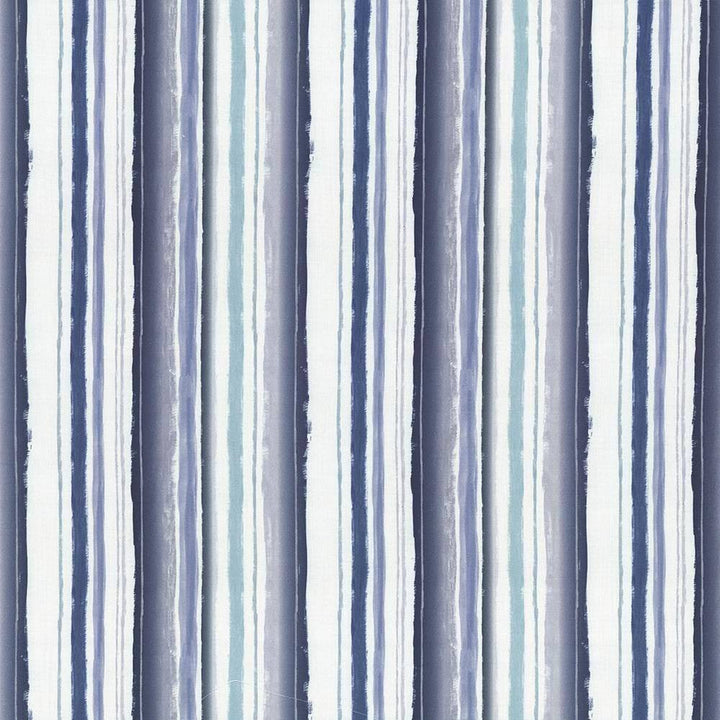 Brookmere Stripe Blue by Kasmir Fabric 5081 100% Cotton INDIA 3,000 Wyzenbeek Double Rubs H: 13 4/8 inches, V:N/A 54 - Fabric Carolina - Kasmir