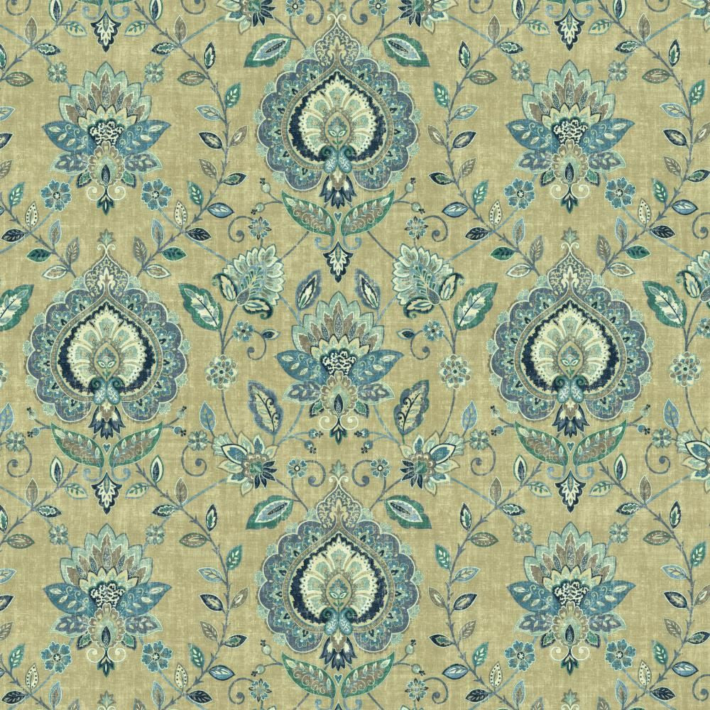 Budapest Marine by Kasmir Fabric 5142 100% Cotton
 SPAIN </p><p>Repeat: Horizontal: 27 inches and Vertical: 27 inches 54 - Fabric Carolina -