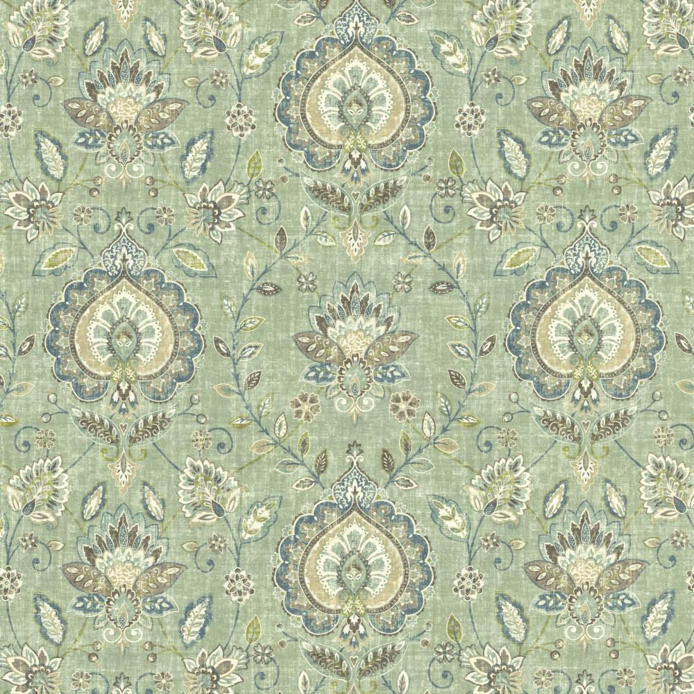 Budapest Seaglass by Kasmir Fabric 5135 100% Cotton
 SPAIN </p><p>Repeat: Horizontal: 27 inches and Vertical: 27 inches 54 - Fabric Carolina -