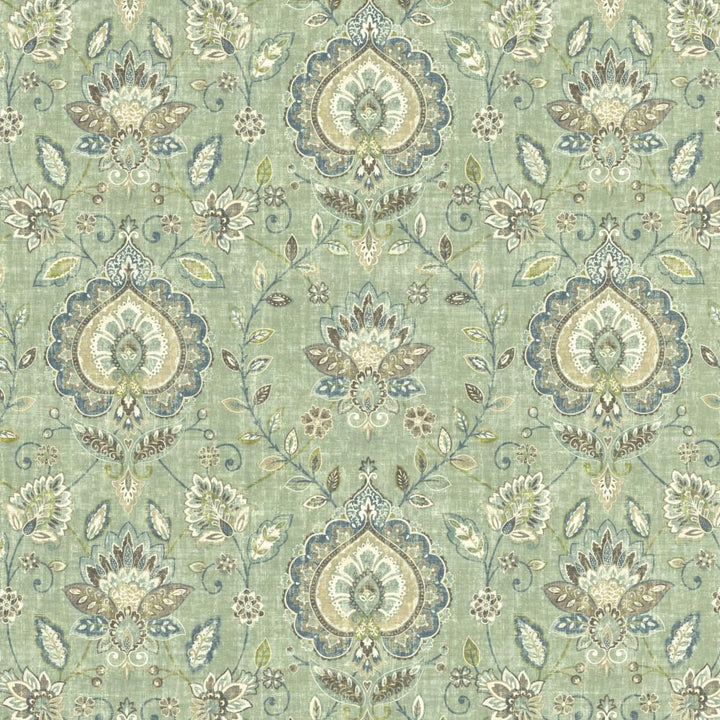 Budapest Seaglass by Kasmir Fabric 5135 100% Cotton
 SPAIN </p><p>Repeat: Horizontal: 27 inches and Vertical: 27 inches 54 - Fabric Carolina -