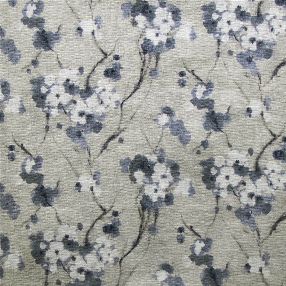 Bugiri River  by Kasmir Fabric 1477 85% Cotton 15% Linen  INDIA  </p><p>Repeat: Horizontal: 27 2/8 inches and Vertical: 12 5/8 inches 55  - Fabric Carolina -