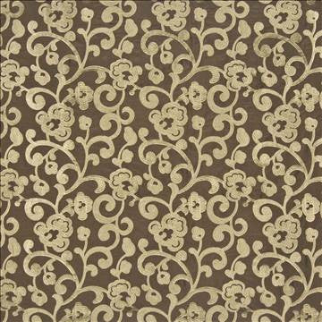 Buli Coffee Bean by Kasmir Fabric 1386 41% Rayon 32% Nylon 27% Polyester CHINA 12,000 Wyzenbeek Double Rubs H: 11 4/8 inches, V: 11 4/8 inches 54 - 59 - Fabric Carolina - Kasmir