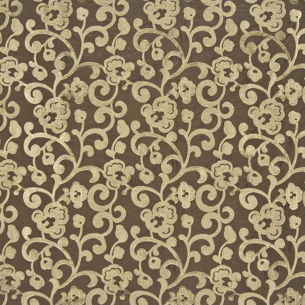 Buli Coffee Bean by Kasmir Fabric 1386 41% Rayon
32% Nylon
27% Polyester
 CHINA 12,000 Wyzenbeek Double Rubs </p><p>Repeat: Horizontal: 11 4/8 inches and Vertical: 11 4/8 inches 54 - Fabric Carolina -