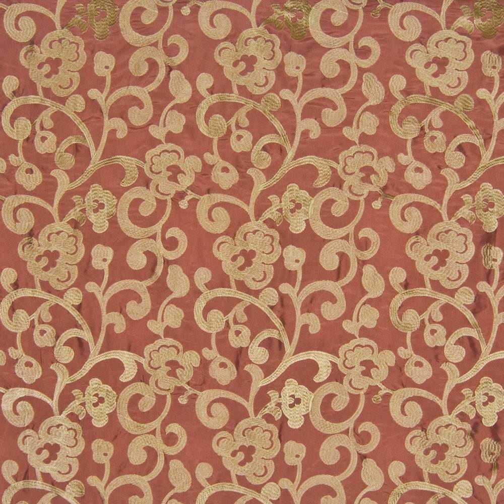 Buli Tangerine by Kasmir Fabric 1387 41% Rayon
32% Nylon
27% Polyester
 CHINA 12,000 Wyzenbeek Double Rubs </p><p>Repeat: Horizontal: 11 4/8 inches and Vertical: 11 4/8 inches 54 - Fabric Carolina -