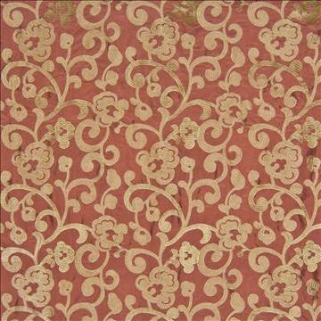 Buli Tangerine by Kasmir Fabric 1387 41% Rayon 32% Nylon 27% Polyester CHINA 12,000 Wyzenbeek Double Rubs H: 11 4/8 inches, V: 11 4/8 inches 54 - 59 - Fabric Carolina - Kasmir