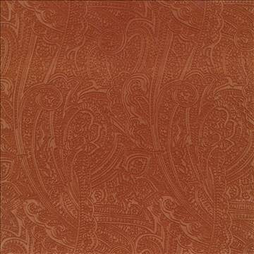 Bungalow Paisley Cinnamon by Kasmir Fabric 1411 100% Polyester KOREA 30,000 Wyzenbeek Double Rubs H: 4 4/8 inches, V: 6 6/8 inches 54 - 56 - Fabric Carolina - Kasmir