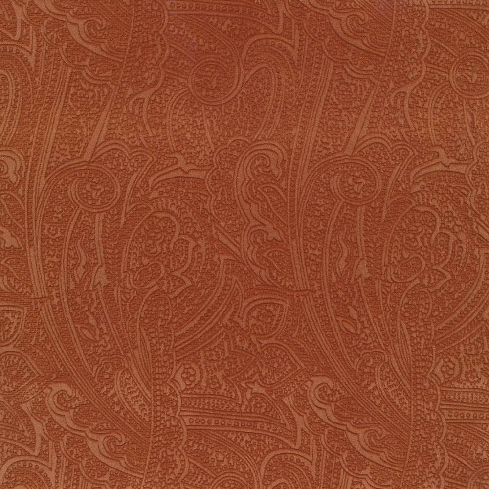 Bungalow Paisley Cinnamon  by Kasmir Fabric See sample 100% Polyester
 KOREA 30,000 Wyzenbeek Double Rubs </p><p>Repeat: Horizontal: 4 4/8 inches and Vertical: 6 6/8 inches 54  - Fabric Carolina -