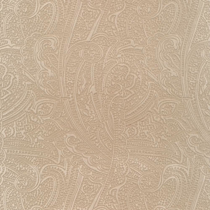 Bungalow Paisley Ecru  by Kasmir Fabric See sample 100% Polyester
 KOREA 30,000 Wyzenbeek Double Rubs </p><p>Repeat: Horizontal: 4 4/8 inches and Vertical: 6 6/8 inches 54  - Fabric Carolina -